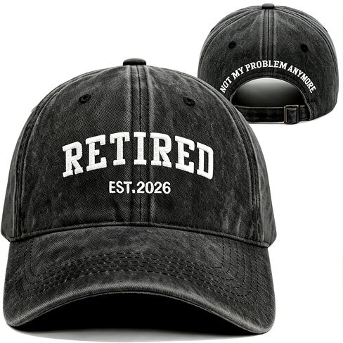 Retirement Gifts for Women 2026 – Funny Retired Hat, Adjustable Cotton Baseball Cap for Daily Travel Golf in Kuwait