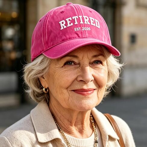 Retirement Gifts for Women 2026 – Funny Retired Hat, Adjustable Cotton Baseball Cap for Daily Travel Golf in Kuwait