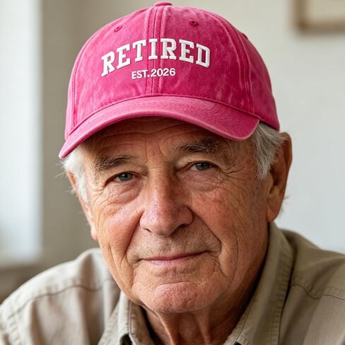 Retirement Gifts for Women 2026 – Funny Retired Hat, Adjustable Cotton Baseball Cap for Daily Travel Golf in Kuwait