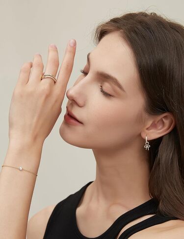 Mameloly Wavy Dome Stackable Rings for Women Dainty 14K Gold Plated Twisted Promise Rings for Her Sizes 4-10 in Kuwait