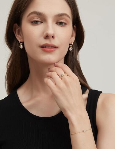 Mameloly Wavy Dome Stackable Rings for Women Dainty 14K Gold Plated Twisted Promise Rings for Her Sizes 4-10 in Kuwait