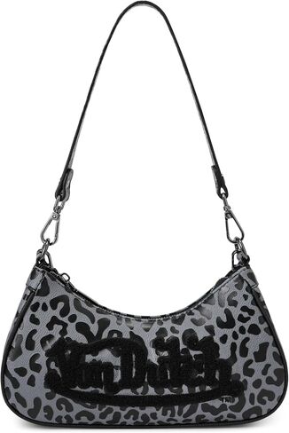 Von Dutch Small Shoulder Bag for Women, Vegan Leather Y2K Purse with Chain Strap & Zip Closure in Kuwait