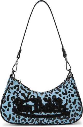 Von Dutch Small Shoulder Bag for Women, Vegan Leather Y2K Purse with Chain Strap & Zip Closure in Kuwait