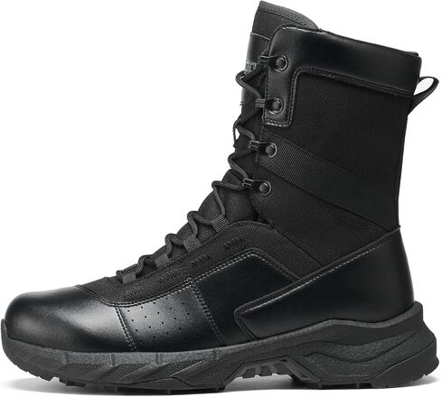 NINGO Men's Military Tactical Work Boots, 8 Inches Lightweight Comfortable Water-Resistant Combat Army Boots for All Day, Non Slip Soft Toe Boots for Motorcycle, Hiking, Jungle, Outdoor, Sport in Saudi Arabia