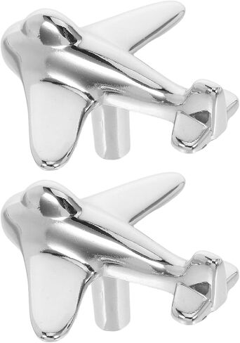 ibasenice Airplane Cabinet Pull Knobs for Room, Zinc Alloy Wardrobe Door Handles, 2pcs Set Decorative Drawer Pulls with Screws for Nursery Dresser and Closet in Kuwait