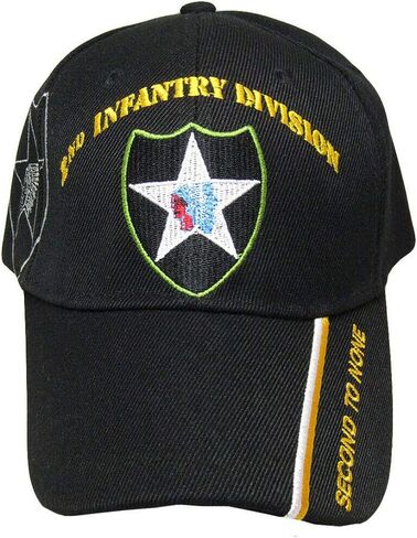Trade Winds U.S. Army 2nd Second Infantry Division Black Second to None Shadow Cap Hat in Kuwait