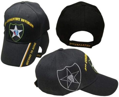 Trade Winds U.S. Army 2nd Second Infantry Division Black Second to None Shadow Cap Hat in Kuwait