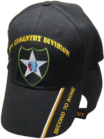 Trade Winds U.S. Army 2nd Second Infantry Division Black Second to None Shadow Cap Hat in Kuwait
