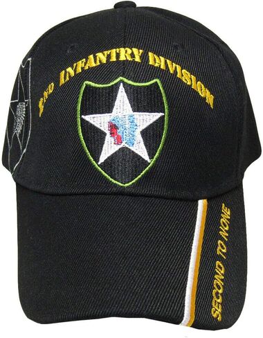 Trade Winds U.S. Army 2nd Second Infantry Division Black Second to None Shadow Cap Hat in Kuwait