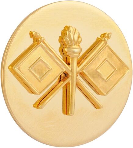 Army Signal Branch Insignia Enlisted with US Insignia in Saudi Arabia