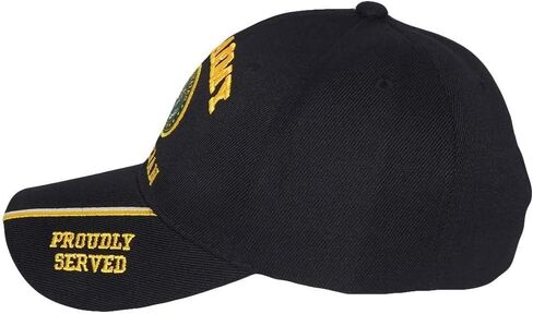 U.S. Army Disabled Veteran Proudly Served Military Ball Cap - Black in Kuwait