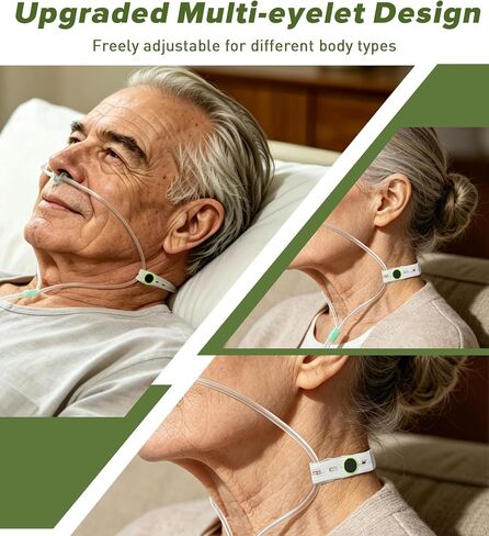 Nasal Cannula Holder,with Adjustable Snap Buttons,Nasal Cannulas for Oxygen Ear Protection,Cannula Accessories Reduces Ear Pressure & Friction in Saudi Arabia