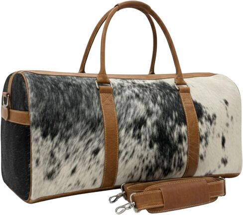 Cowhide Travel Bag leather with Shoulder Strap - extra large christmas gift bags Gym, Sports, Overnight, Weekend Carryall, Men & Women styles and occasions such as rustic luxury in Kuwait