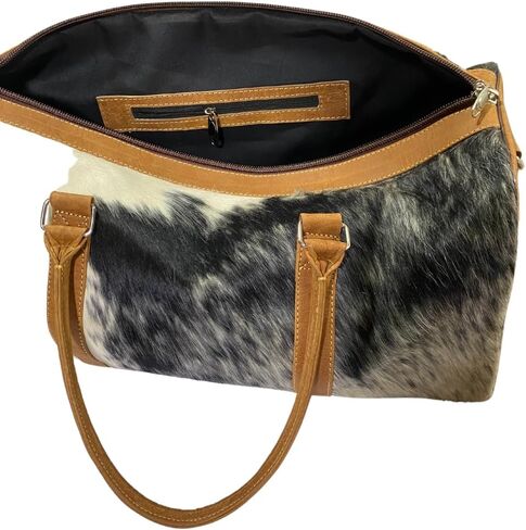 Cowhide Travel Bag leather with Shoulder Strap - extra large christmas gift bags Gym, Sports, Overnight, Weekend Carryall, Men & Women styles and occasions such as rustic luxury in Kuwait