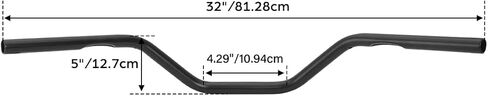 TCMT Universal 5" Rise Drag Bar Handlebar 1" Handlebar Fit For Harley Dyna Sportster XL 1200 Honda Yamaha Suzuki Kawasaki Triumph in Kuwait