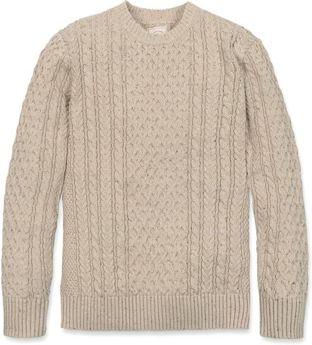 Natural Fleck Organic Fisherman Sweater by Hope & Henry Men in Kuwait