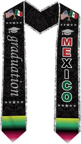 Mexican American Graduation Stole Sash Mexican Root Graduation Stole Sash in Kuwait