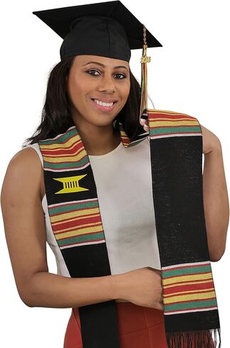 Gradwear Graduation Kente Stole, Handwoven Kente Cloth in Saudi Arabia