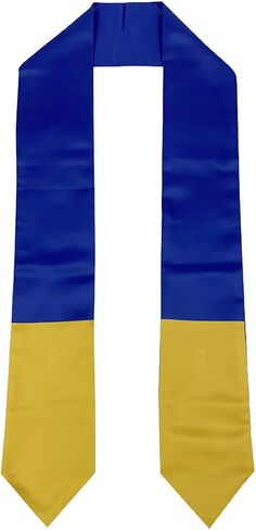 Ukraine Ukrainian Flag Graduation Stole/Sash/Scarf, Yellow, Blue, 70 x 5 inches in Saudi Arabia