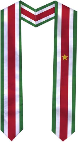 Graduation Sash Satin Scarf 72" Stole for Abroad Student International Study Class in Saudi Arabia