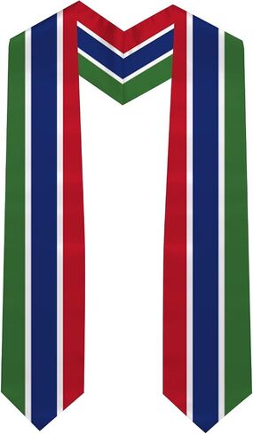 Graduation Stole National Flag, International Student Satin Unisex Graduation Sash Scarf 72'' inch in Saudi Arabia