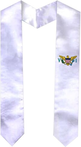 Graduation Sash Satin Scarf 72" Stole for Abroad Student International Study Class in Saudi Arabia