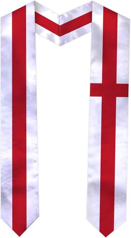 Graduation Sash Satin Scarf 72" Stole for Abroad Student International Study Class in Saudi Arabia