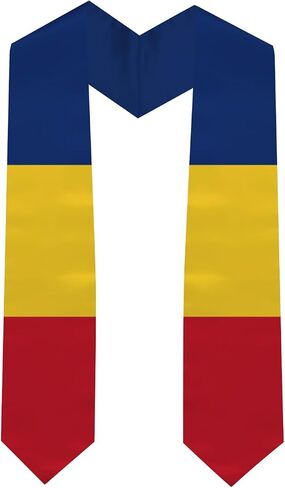 Graduation Stole National Flag, International Student Satin Unisex Graduation Sash Scarf 72'' inch in Saudi Arabia