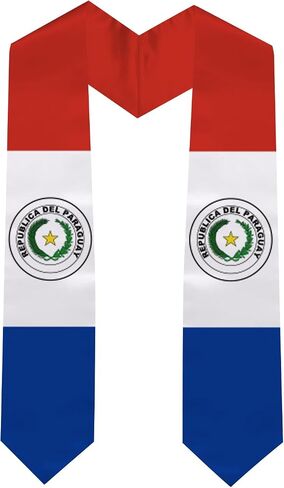Graduation Stole National Flag, International Student Satin Unisex Graduation Sash Scarf 72'' inch in Saudi Arabia