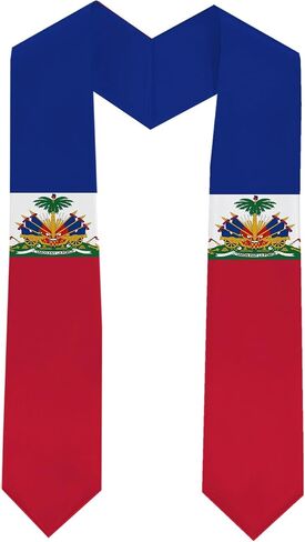 Graduation Stole National Flag, International Student Satin Unisex Graduation Sash Scarf 72'' inch in Saudi Arabia