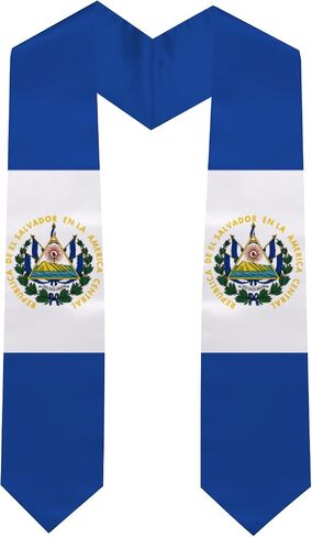 Graduation Stole National Flag, International Student Satin Unisex Graduation Sash Scarf 72'' inch in Saudi Arabia