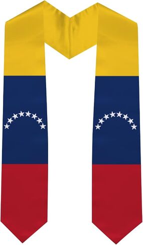Graduation Stole National Flag, International Student Satin Unisex Graduation Sash Scarf 72'' inch in Saudi Arabia
