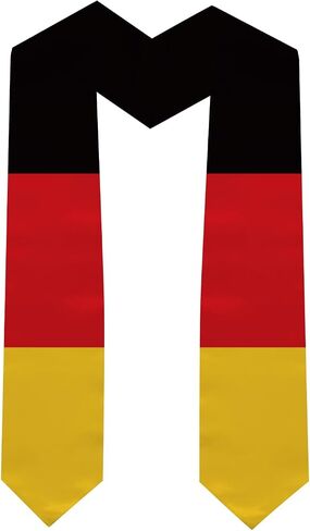 Graduation Stole National Flag, International Student Satin Unisex Graduation Sash Scarf 72'' inch in Saudi Arabia