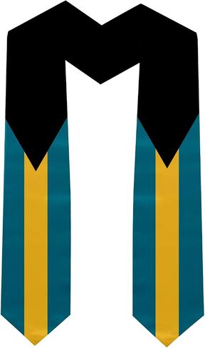 Graduation Stole National Flag, International Student Satin Unisex Graduation Sash Scarf 72'' inch in Saudi Arabia