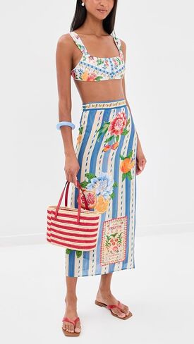 AGUA BENDITA للسيدات Zinna Basket Wrap Pareo in Kuwait