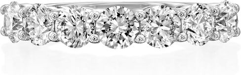Moissanite Diamond Ring for Women – D Color VVS Clarity, 18K White Gold Over Silver – Engagement, Wedding, Promise & Fine Jewelry Gift for Her in Saudi Arabia