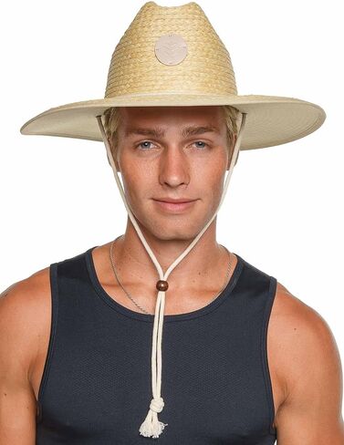 Natural Lifeguard Straw Hat - Bondi in Kuwait