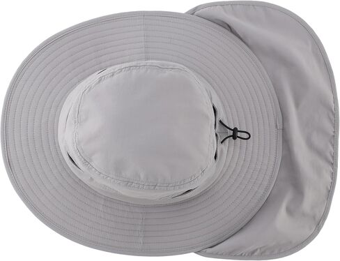 Connectyle Wide Brim Sun Hat for Men Women UPF 50+ Breathable Fishing Hat with Neck Flap Outdoor Hiking Safari Bucket Hats in Kuwait