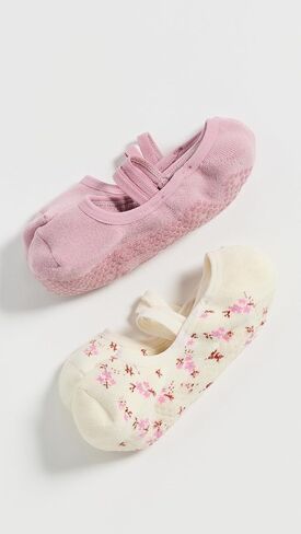 STEMS Women's Blossom Grip Socks 2 Pack in Kuwait