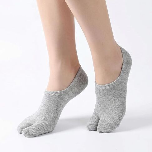 SynHHergyx Split Toe Socks, 3 Pairs Cotton 2 Toe Low Cut Tabi Socks Elastic Japanese Flip Flop Sock for Women Men Unisex in Kuwait