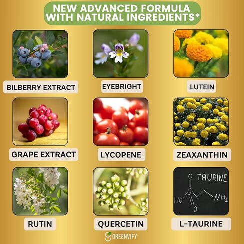 VisiFlora Max Eye Health Supplement, Vitamins and Minerals, Lutein, Bilberry Extract, 60 Capsules (1) in Saudi Arabia