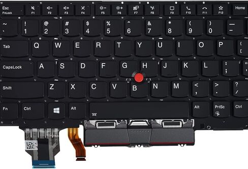 Replacement Keyboard for Lenovo ThinkPad X1 Carbon 9th Gen 9 2021 X1C 2021 SN20Z77386, ThinkPad X1 Carbon 9th Gen 9 Replacement Keyboard with Backlit US Layout in Saudi Arabia