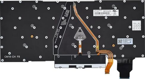 Replacement Keyboard for Lenovo ThinkPad X1 Carbon 9th Gen 9 2021 X1C 2021 SN20Z77386, ThinkPad X1 Carbon 9th Gen 9 Replacement Keyboard with Backlit US Layout in Saudi Arabia