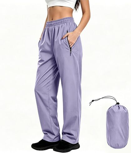 Packable Rain Pants for Women Waterproof Windproof Hiking Fishing Pants Lightweight Rain Over Pant for Golf Outdoor in Kuwait
