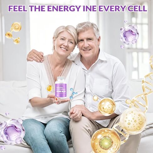 NMN Supplement - 10-in-1 with Nicotinamide Mononucleotide, Resveratrol, TMG & Quercetin & Glutathione, NAD+ Supplement Precursor, for Healthy Cellular, Aging, Energy, 120 Vegan Non-GMO Capsules in Kuwait