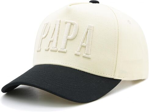Waldeal Vintage Papa Trucker Hat, Adjustable Snapback Papa Hats for Men, Fathers Day Birthday Gifts for Grandpa Dad Black in Kuwait