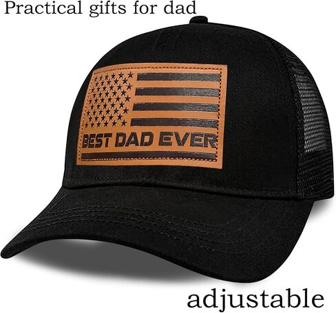 Best Dad Ever American Flag Hat for Men,Fathers Day Birthday Gifts from Daughter Son,Cool Dad Mesh Trucker Cap in Kuwait