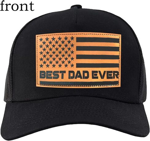 Best Dad Ever American Flag Hat for Men,Fathers Day Birthday Gifts from Daughter Son,Cool Dad Mesh Trucker Cap in Kuwait