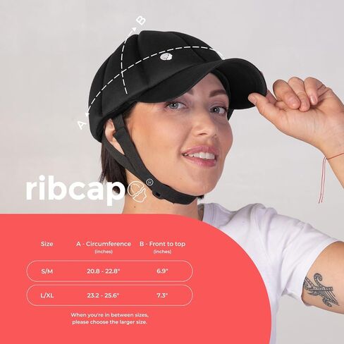 Ribcap Baseball Cap Medical Grade Protective Hat | Black | Soft Hat for Epilepsy | Protective Cap for Seizures in Saudi Arabia