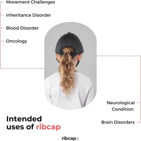 Ribcap Baseball Cap Medical Grade Protective Hat | Black | Soft Hat for Epilepsy | Protective Cap for Seizures in Saudi Arabia